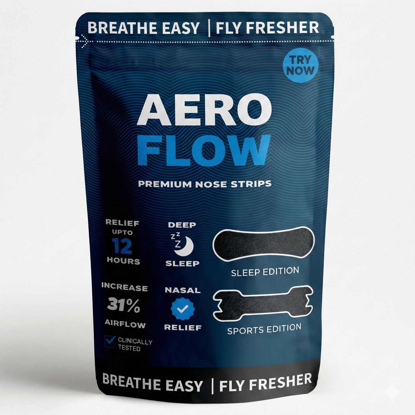 AEROFLOW SPORTS EDITION NASAL STRIPS
